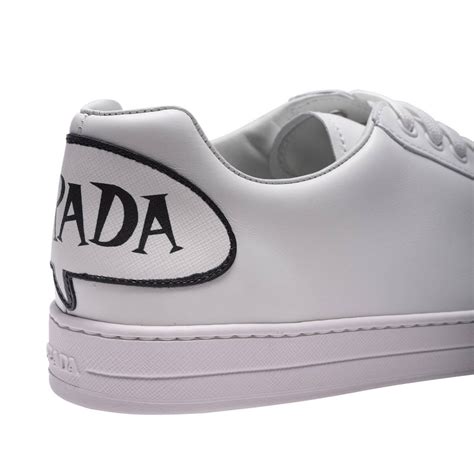 mens white prada sneakers|prada denim sneakers.